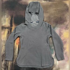 Mountain Khakis Fleece Womens Pop Top Hoodie Cozy Flattering Zip Pockets Gray M